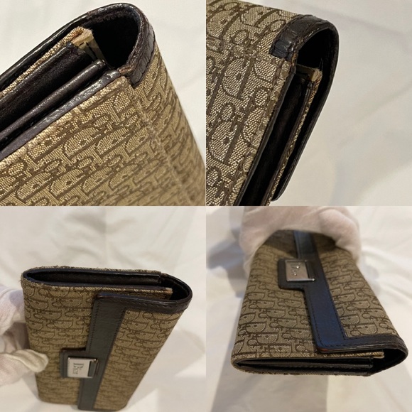 ✨Authentic Vintage Christian Dior Diorissimo Oblique Monogram Wallet On Chain - Picture 10 of 15